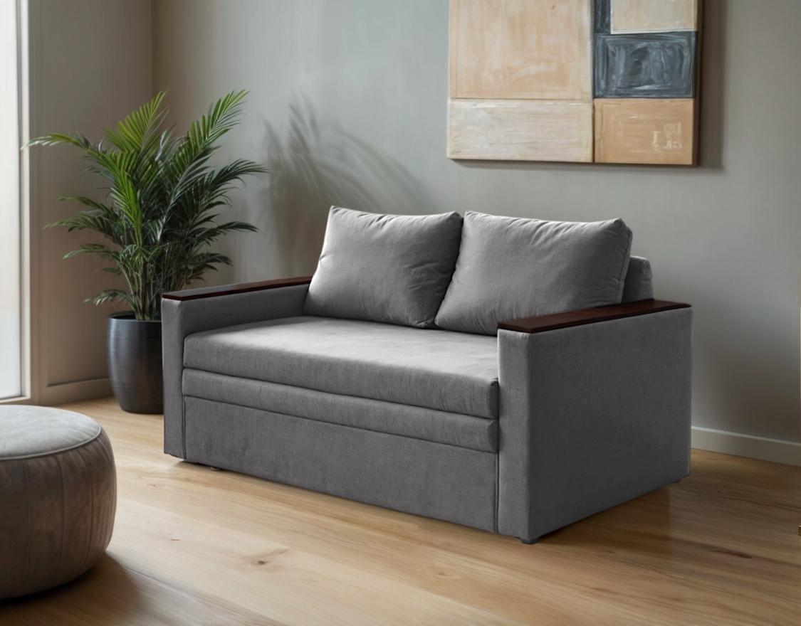 Диван-трансформер Tobi Sho Kubus-120 мягкий для гостиной велюр 1600х800х1000 мм Светло-серый - фото 2 Диван-трансформер Tobi Sho Kubus-120 мягкий для гостиной велюр 1600х800х1000 мм Светло-серый - фото 2