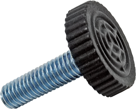 Ніжка меблева регульована 6х18х27х4 мм цинк Чорний (3M0003M07778900092)