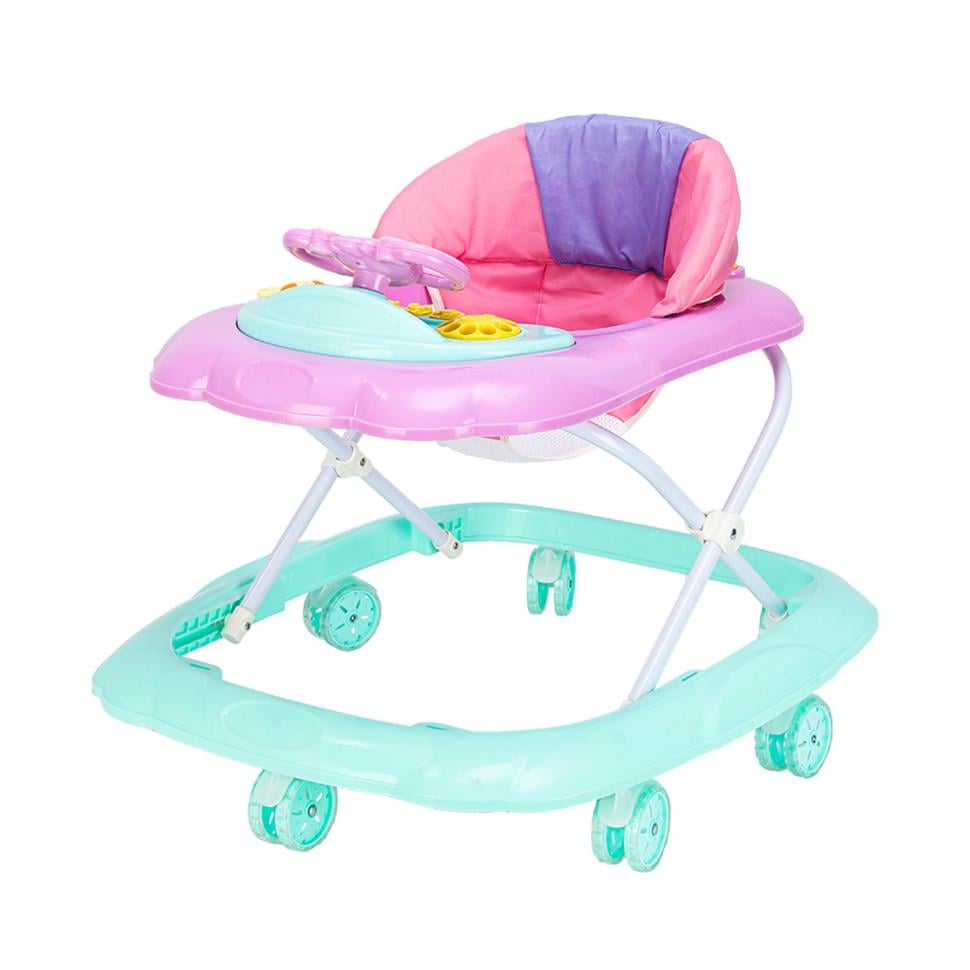 Ходунки Bambi до 15 кг матеріал комбінований 64x52x54 см Бірюзовий (KH-156-H-8)