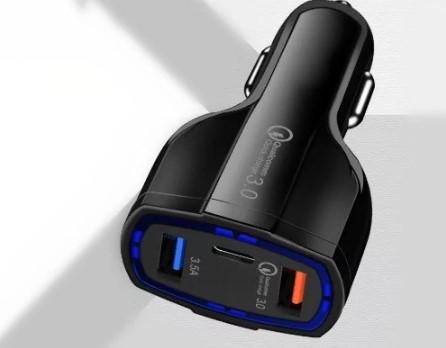 Автомобільний зарядний пристрій SY-KC368 Quick Charge 3.0 Black - фото 3