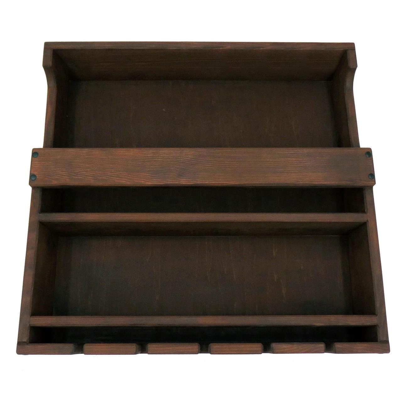 Полка для вина настенная из дерева Цуруга Робуста (ПНК-006436)