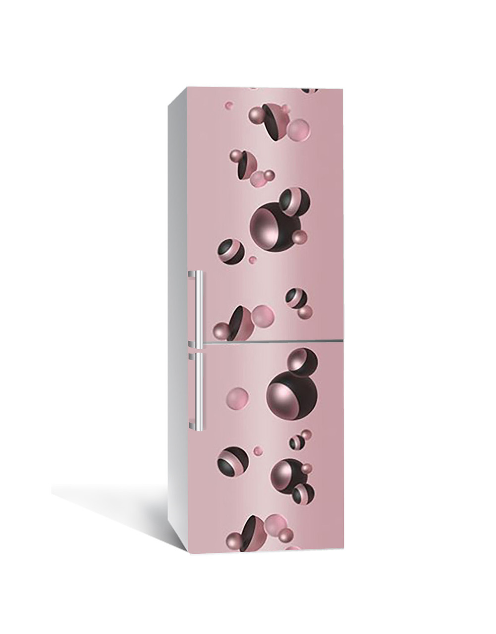 Наліпка 3D на холодильник Zatarga "Рожевий перли" вінілова 650х2000 мм