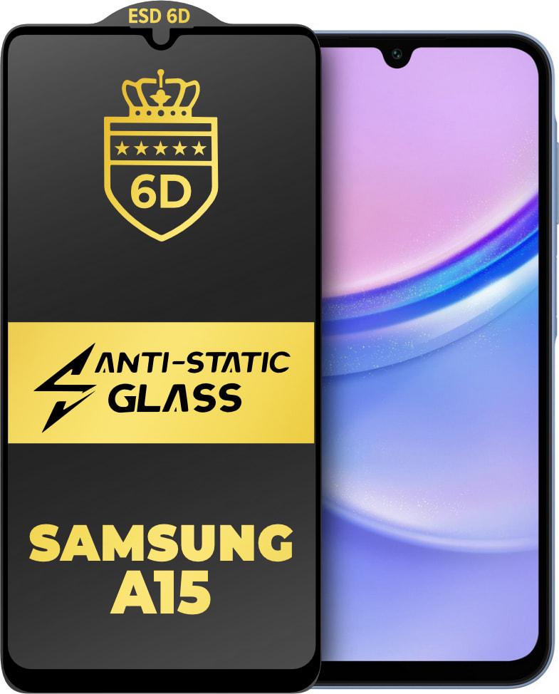Защитное стекло 6D Anti-Static Samsung Galaxy A15 A155 Glass Shield