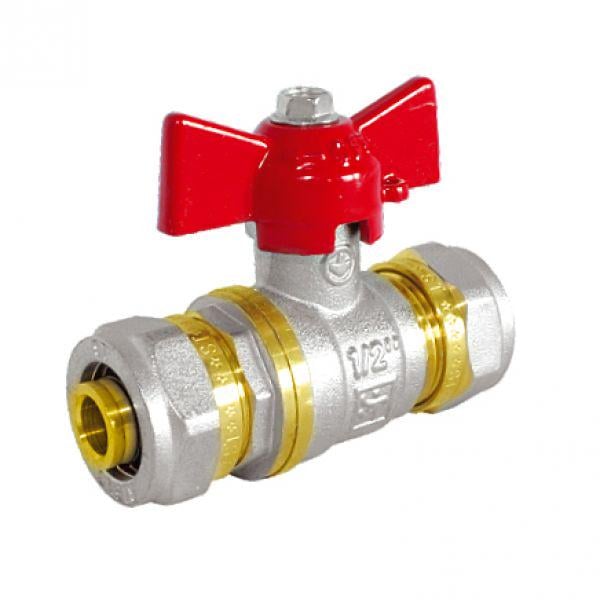 Кран для МП труби SANTAN Premium посилений 20х20 ЧМ (78590)