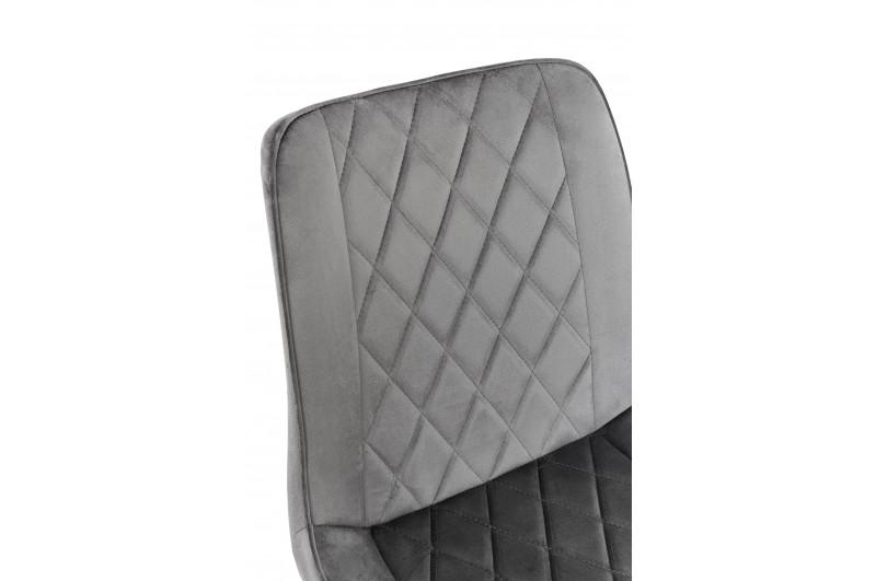 Кухонний стілець Мікс Меблі Korfu велюр Сірий/Чорний - фото 5 Кухонний стілець Мікс Меблі Korfu велюр Сірий/Чорний - фото 5