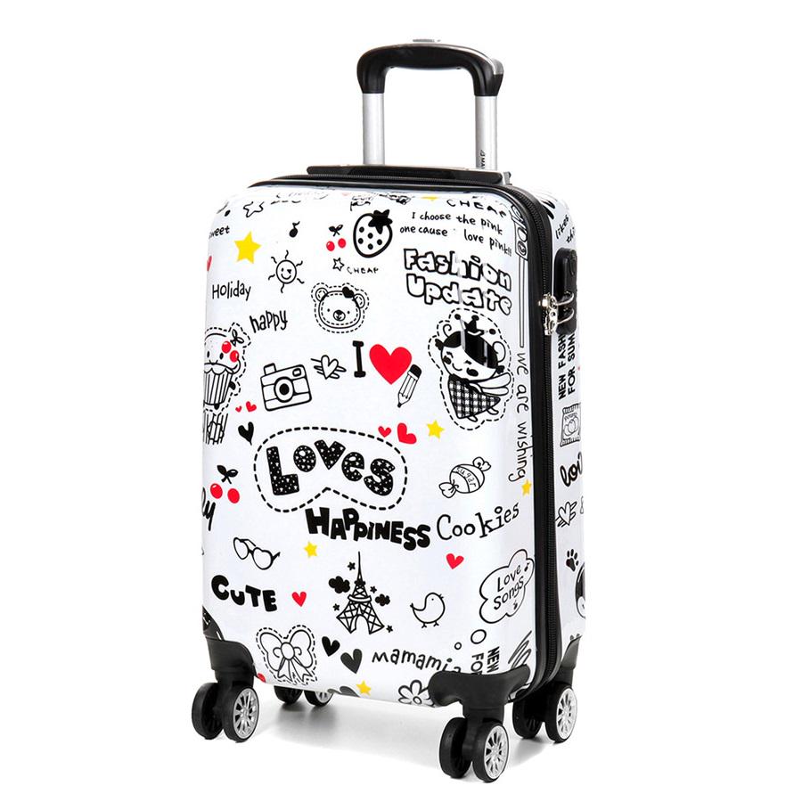 Чемодан малый ручная кладь Madisson Snowball 96820Y поликарбонат S 38 л Разноцветный