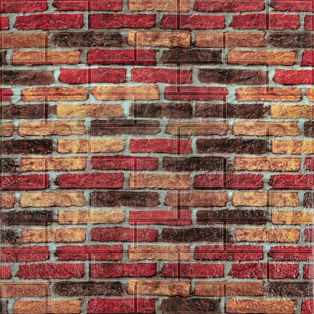3D-панель Sticker Wall SW-00000026 самоклеящаяся 700х770х5 мм Разноцветный (1336108559)