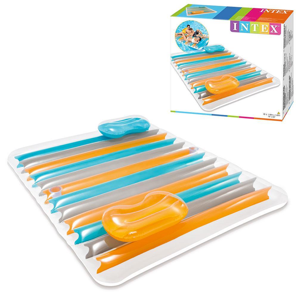 Плот надувной для катания Intex 56897 двойной 198х160 см