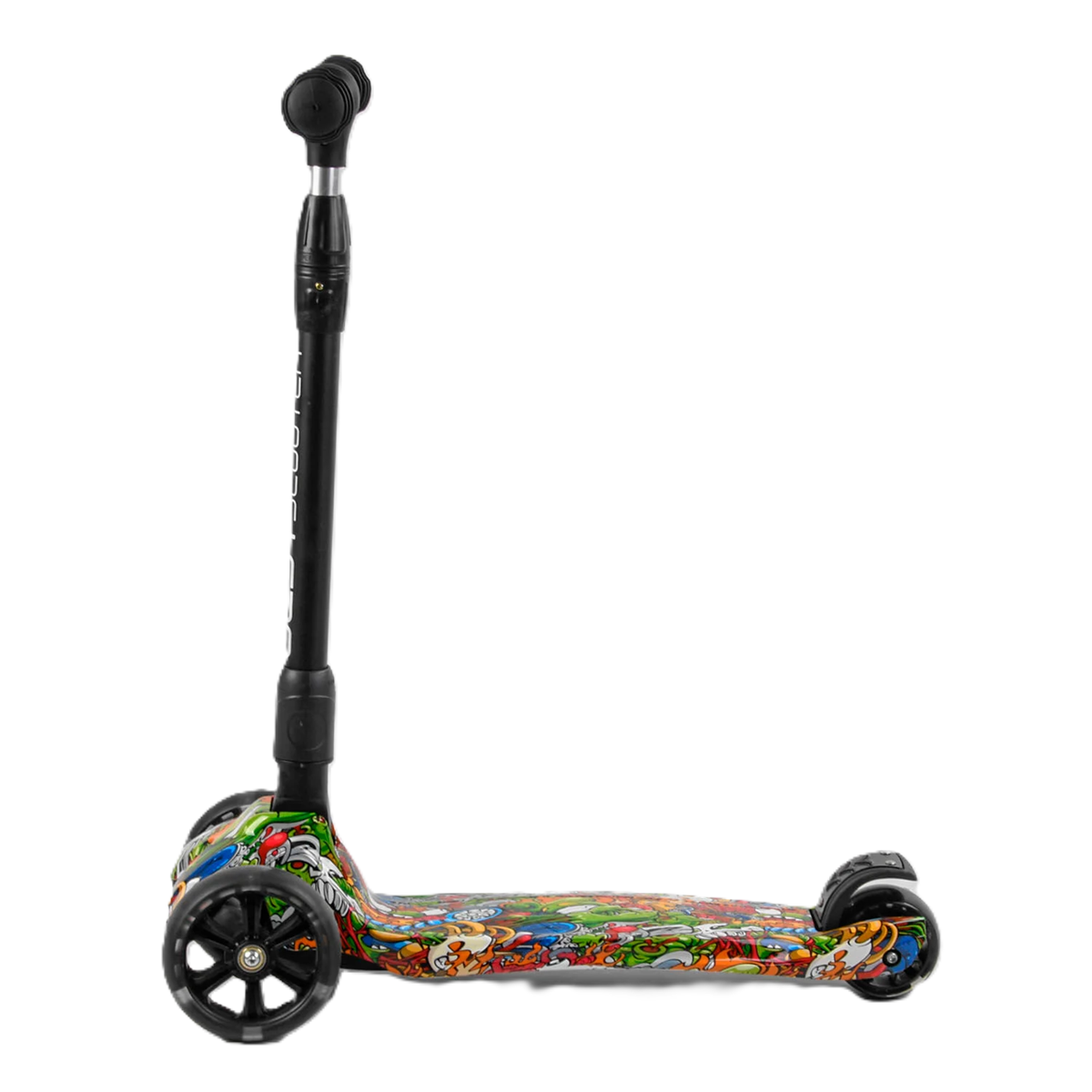 Самокат триколісний Best Scooter MAXI 46-009 складане алюмінієве кермо/колеса PU зі світлом (25308282)