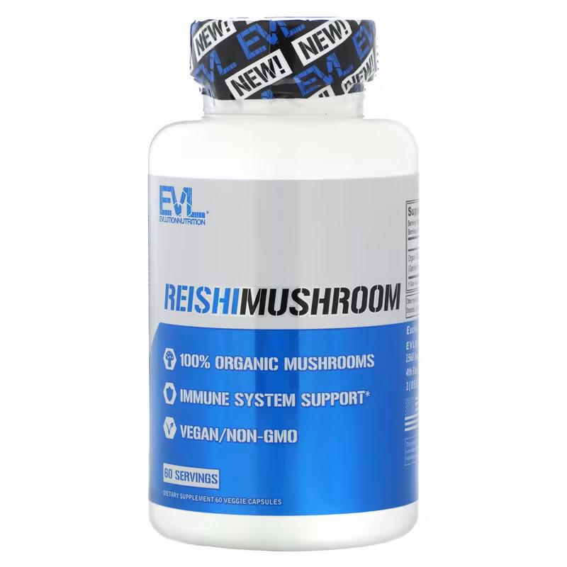 Рейши Evlution Nutrition Reishi Mushroom 60 Veggie капсул Рейши Evlution Nutrition Reishi Mushroom 60 Veggie капсул