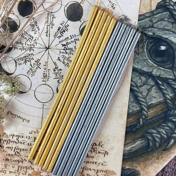 Свечи восковые Золотой и Серебряный (34170027)