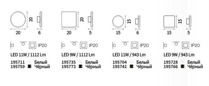 Настенный светильник Ideal Lux Cover AP1 Square Small Bianco (195728) - фото 3