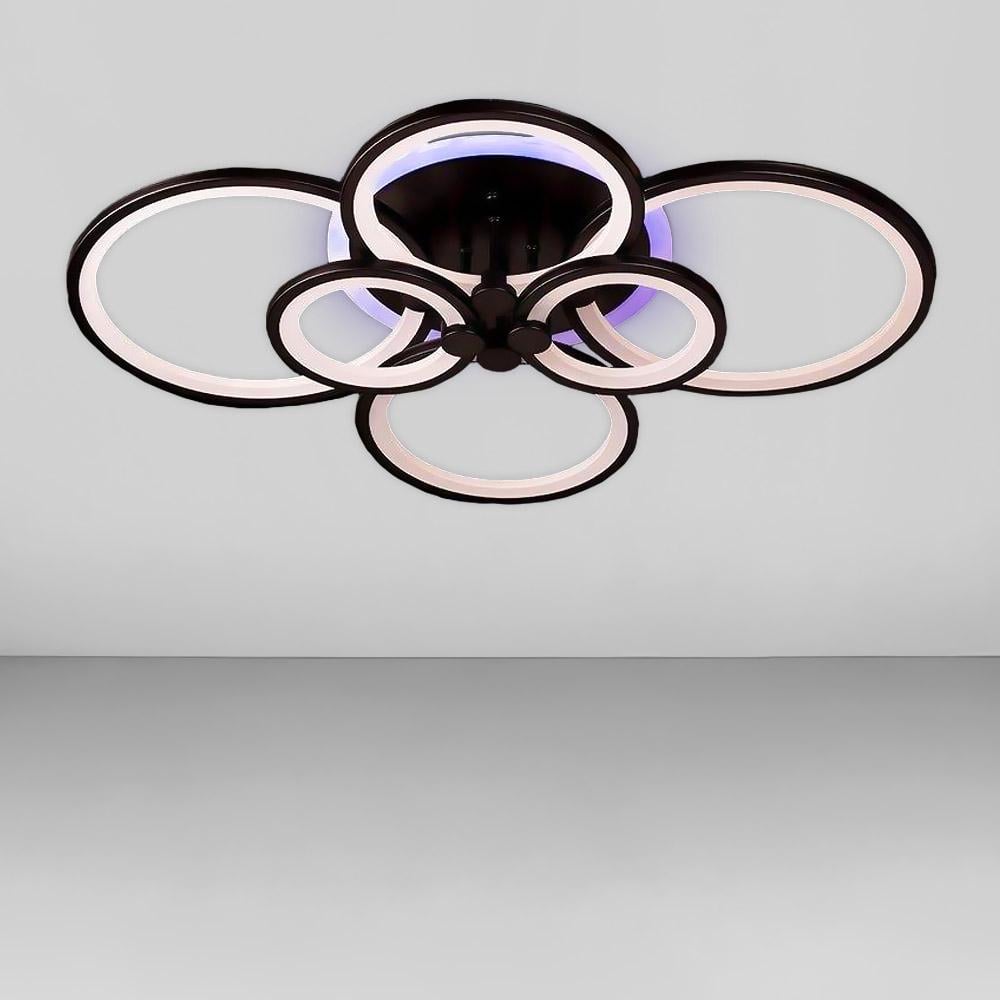 Люстра стельова світлодіодна Light House SL-18184/2/2/2 BK/RGB 192W Dimmer 3000-6000К 130х780х570 мм Чорний - фото 1 Люстра стельова світлодіодна Light House SL-18184/2/2/2 BK/RGB 192W Dimmer 3000-6000К 130х780х570 мм Чорний - фото 1