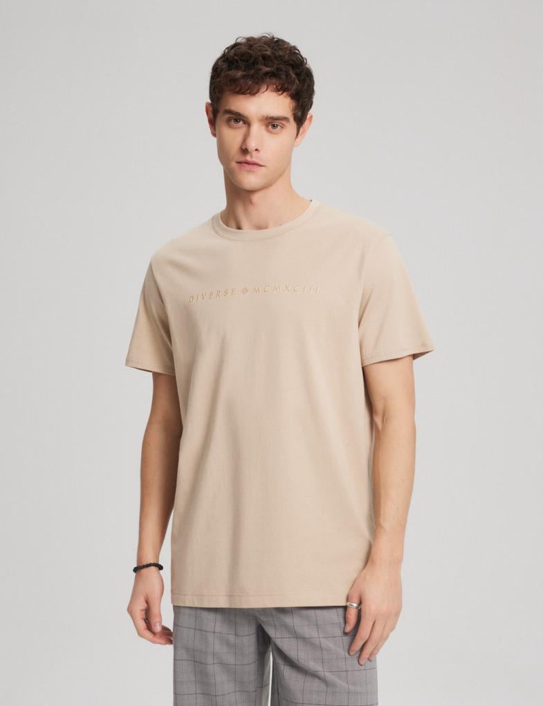 Футболка мужская Diverse PRM LOGO 2ХL Бежевый (5902598972453)