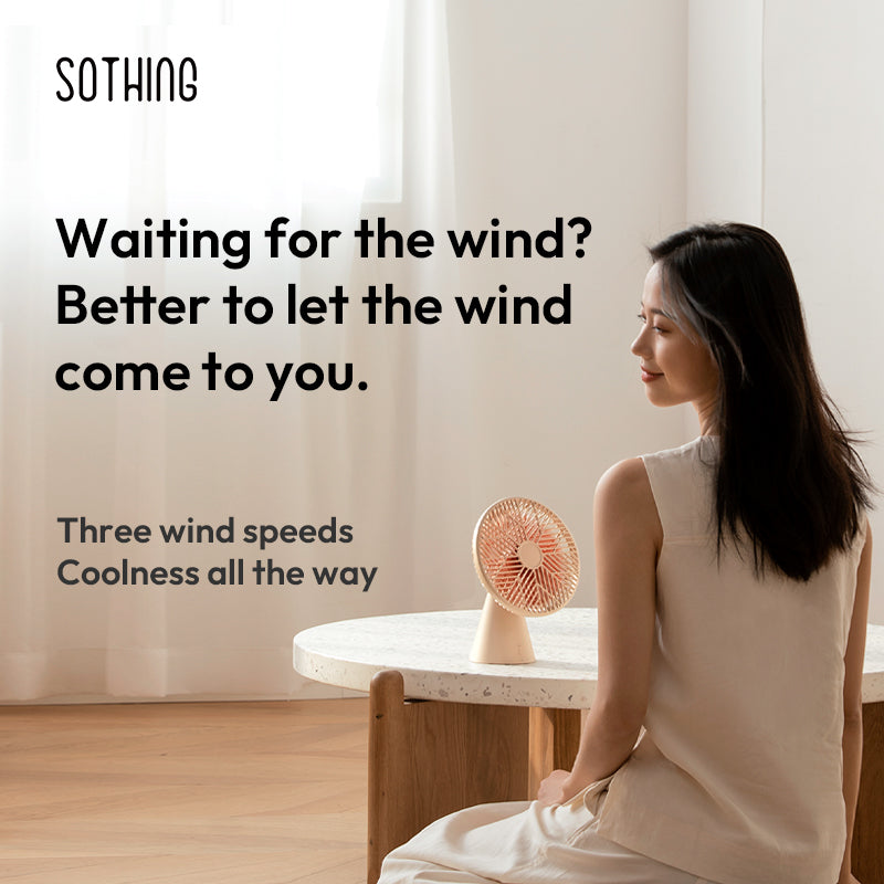 Вентилятор портативний настільний Sothing Forest Desktop Fan DSHJ-S-1907 версія без акумулятора (001055) - фото 2 Вентилятор портативний настільний Sothing Forest Desktop Fan DSHJ-S-1907 версія без акумулятора (001055) - фото 2