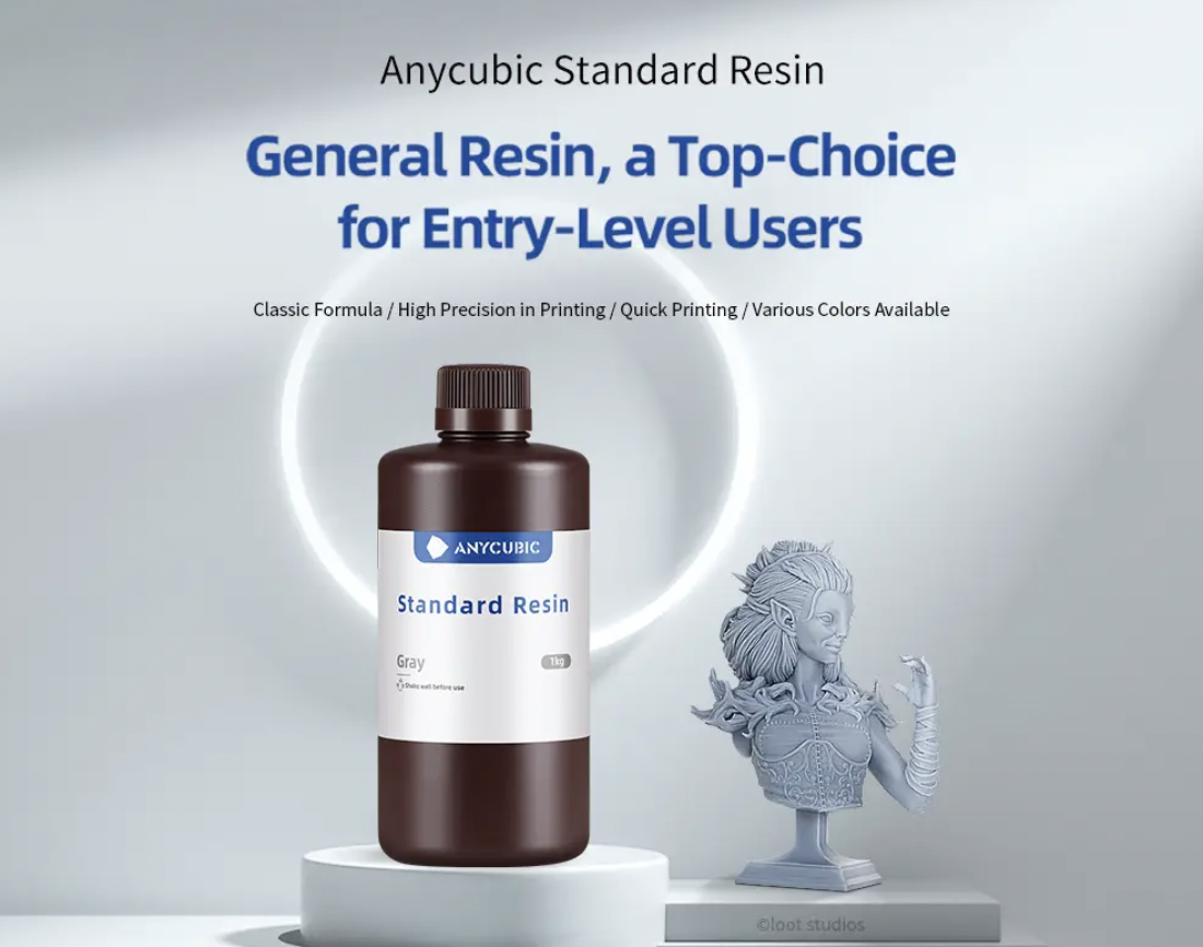 Фотополімерна смола Anycubic Standard Resin HD Grey (SPTHG-104E) - фото 5