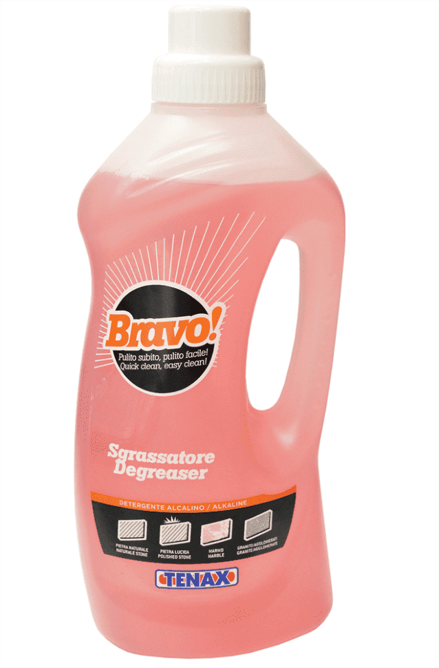 Очисник для натурального каменю TENAX Bravo Sgrassatore лужний 1 л (000038)
