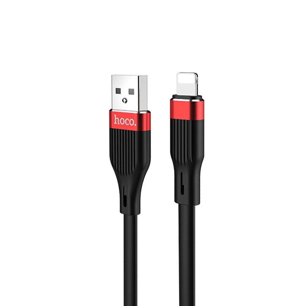 Кабель Hoco U72 Forest Silicone charging cable for Lightning Black