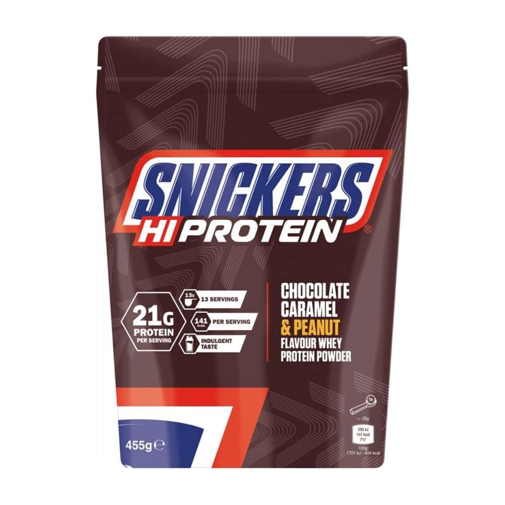 Протеин Mars Nutrition Snickers Hi Protein Powder Chocolate Carame/Peanut Flavour 455 г