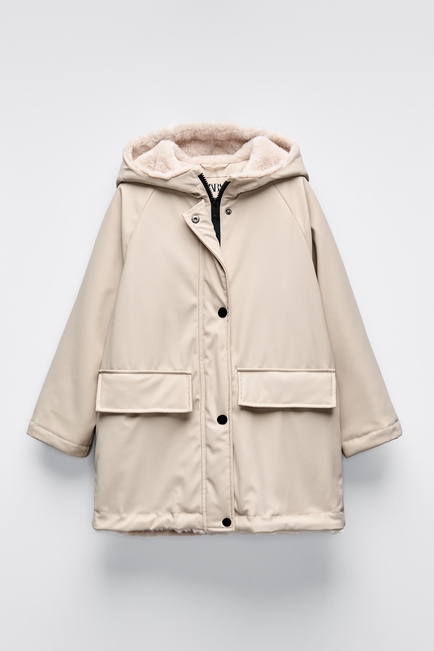 Куртка для дівчинки демісезонна Zara 152 см Бежевий (5475700715)