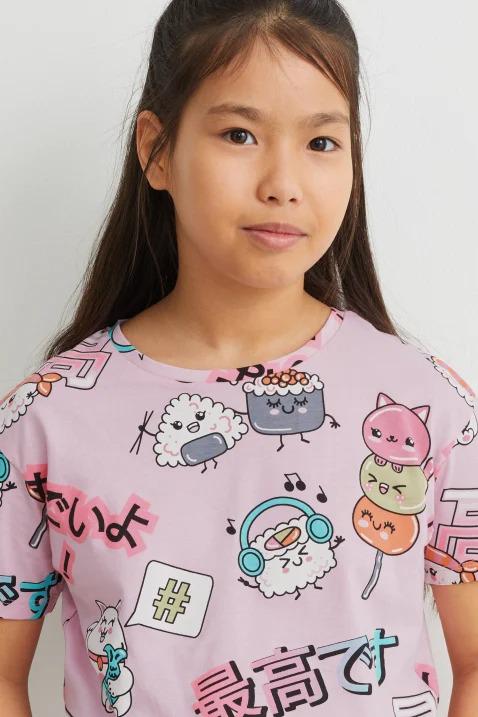 Футболка детская для девочки C&A 134-140 см Розовый - фото 2 Футболка детская для девочки C&A 134-140 см Розовый - фото 2