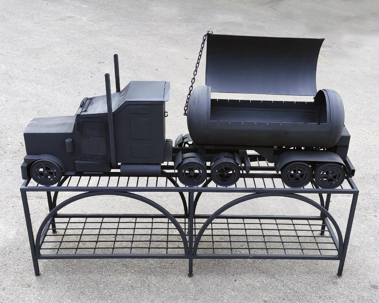 Мангал Kram-kovka Далекобійник з підставкою-дровницею - фото 3