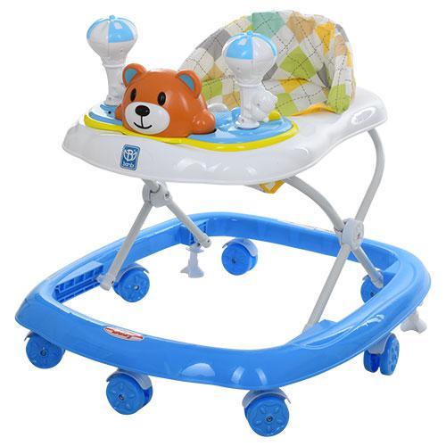 Ходунки дитячі Bambi M3656-S-2 із силіконовими колесами Блакитний (M3656-S-2/23,38-2)