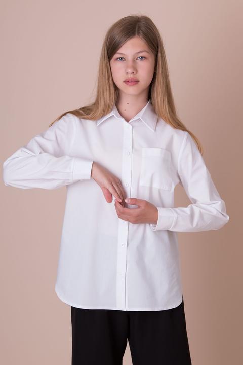 Сорочка для дівчинки Mevis 5030-01 152 см Білий