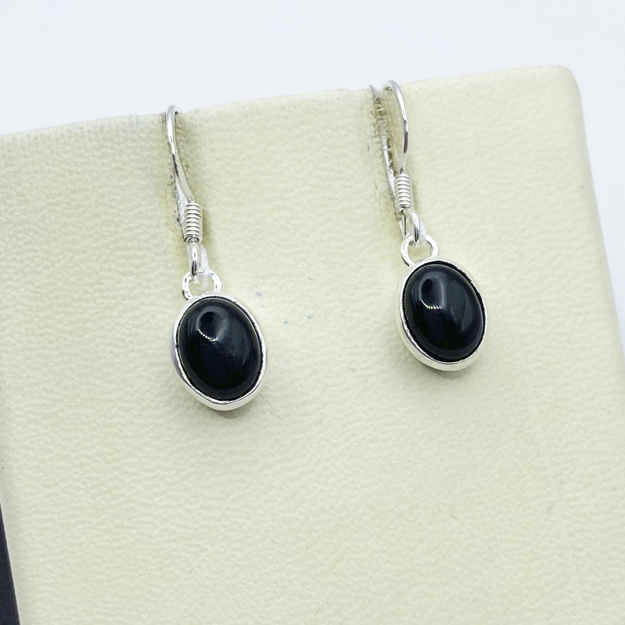 Серьги серебряные с агатом 2,94 г (2355342754)