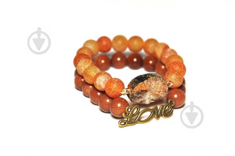 Жіночий браслет набір N10 Агат «Відень Дракона», Авантюрин та Друза Агата (955010)