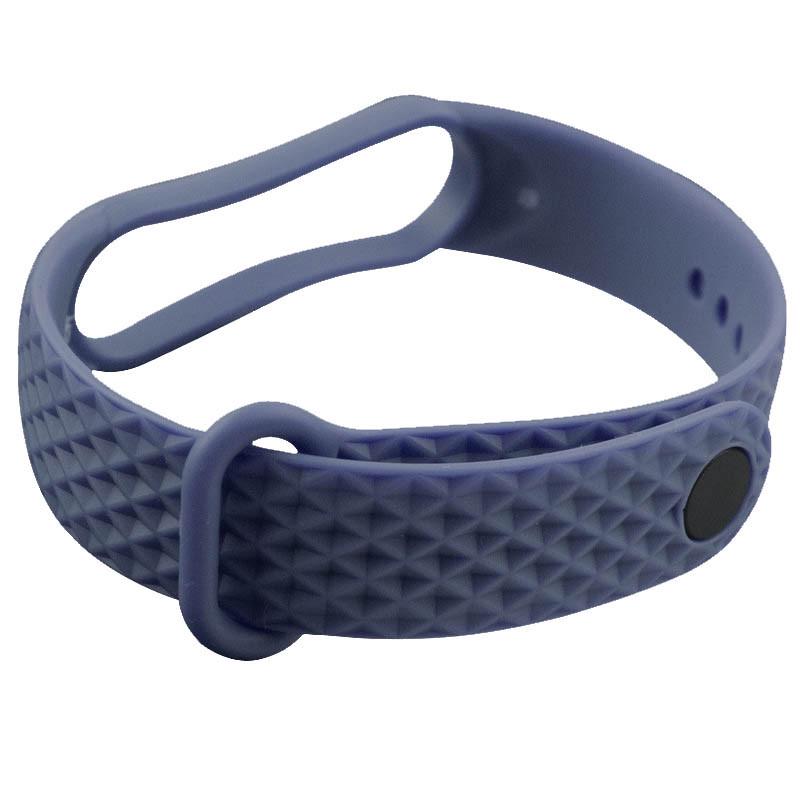 Ремешок силиконовый Rhomb для Xiaomi Mi Band 5/6 Dark Blue (00000039435_10)