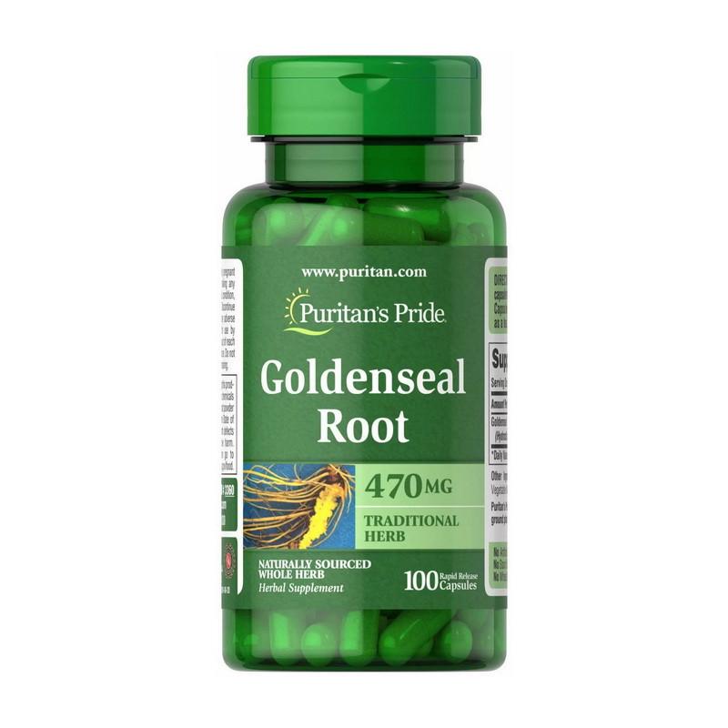 Жовтокорінь Puritan's Pride Goldenseal Root 470 мг 100 капс. (21572-01)