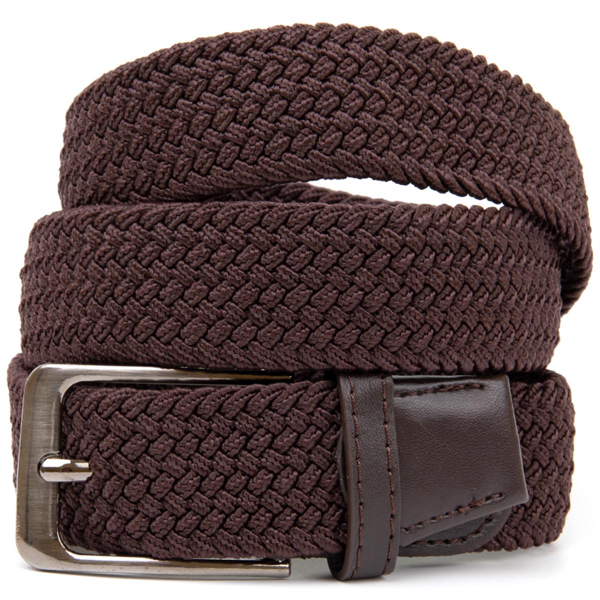 Текстильный ремень Vintage Belt 20523 для мужчин классический Коричневый