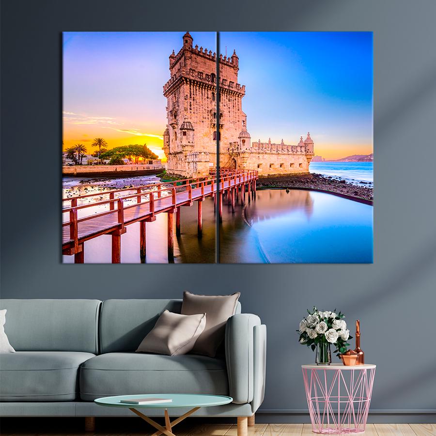 Настенний декор Знаменитый Торри-ди-Белен в Лиссабоне 111x81 см (A845-2)