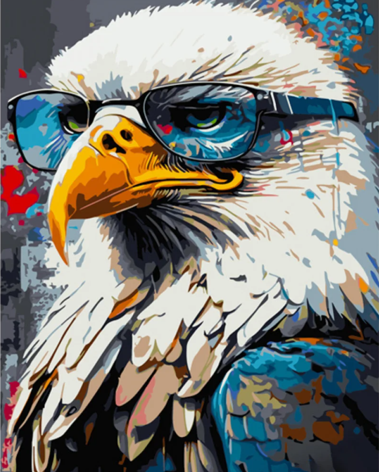 Картина за номерами Strateg Крутий орел 40х50 см (GS1291)