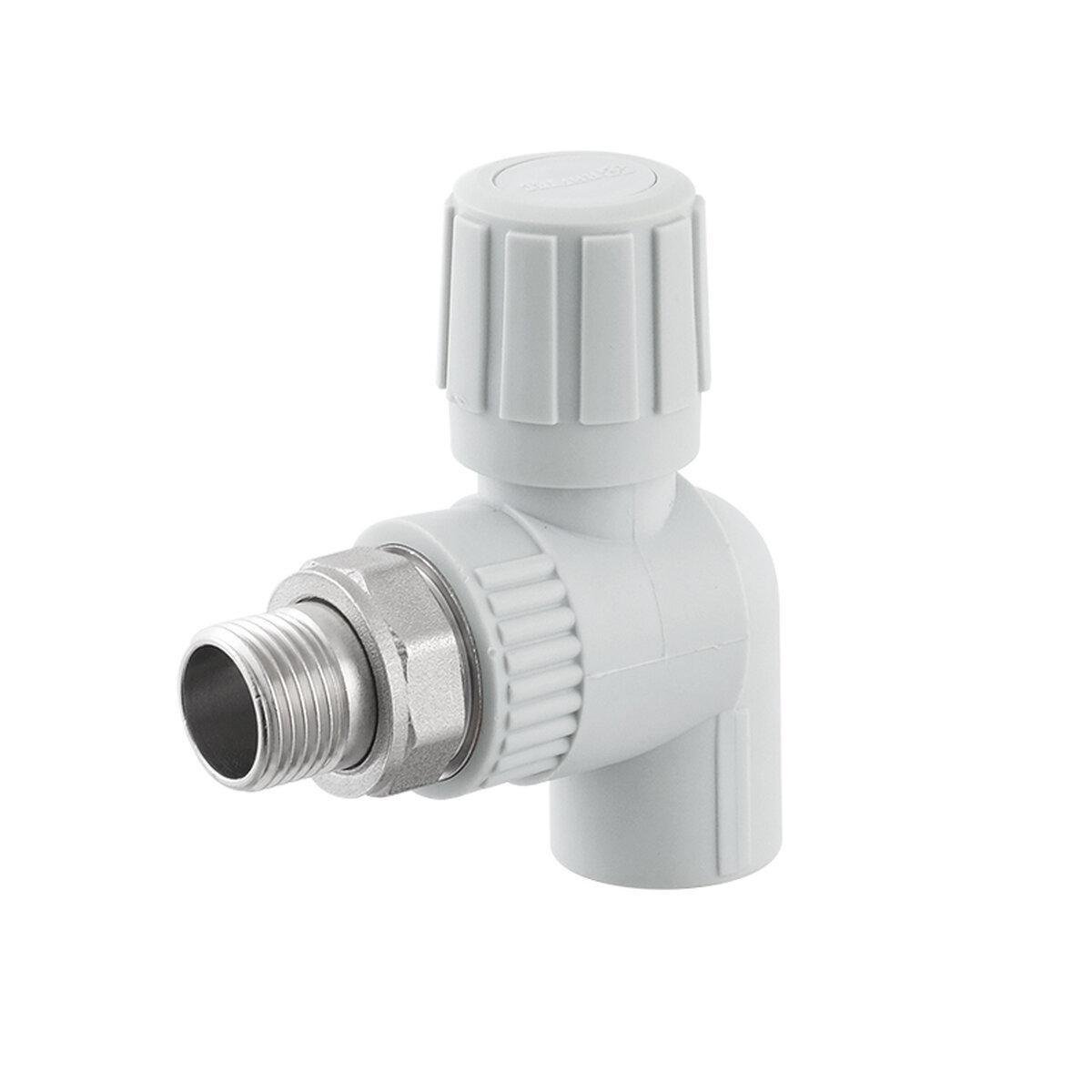 Кран радіаторний кутовий PPR Raftec RARV2001 20 мм 1/2" (SW-99507)