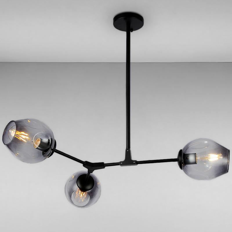 Люстра подвесная молекула Light House LS-15226-3 Черный