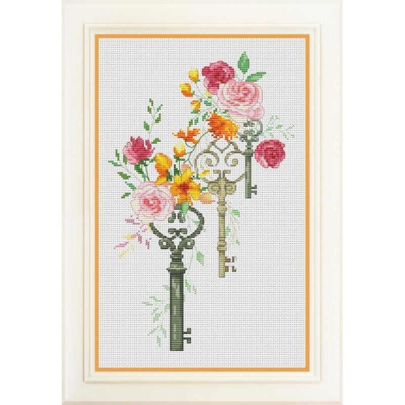 Набор для вышивания крестиком OLanTa VN-066 Счастливые ключи (22610)