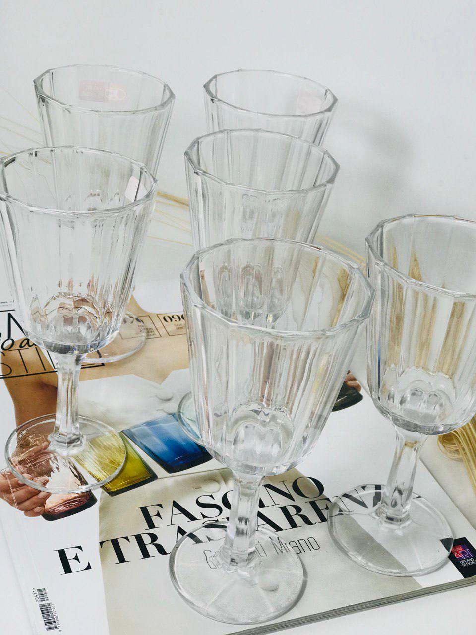 Набір келихів Арія 6 шт. 200 мл Прозорий (102-304) - фото 2 Набір келихів Арія 6 шт. 200 мл Прозорий (102-304) - фото 2