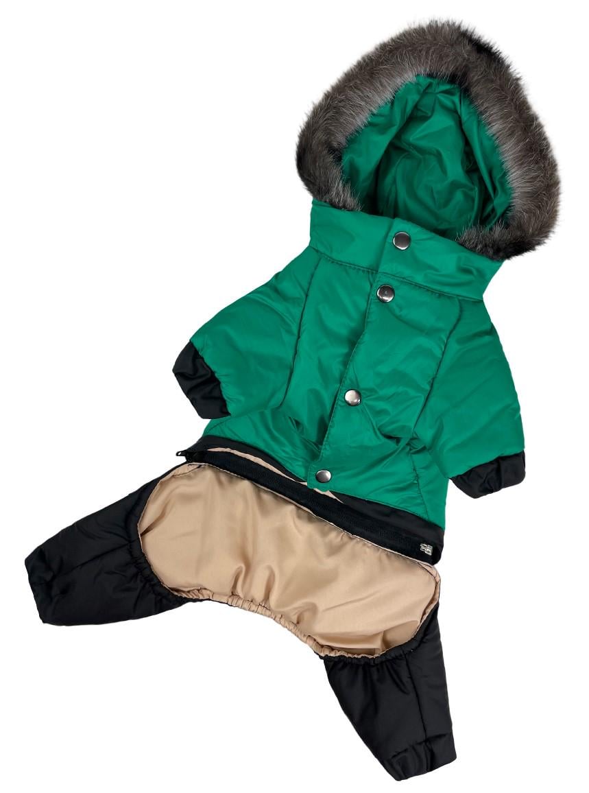 Комбінезон зимовий для собак Dogs Bomba р. 5 Зелений - фото 3 Комбінезон зимовий для собак Dogs Bomba р. 5 Зелений - фото 3