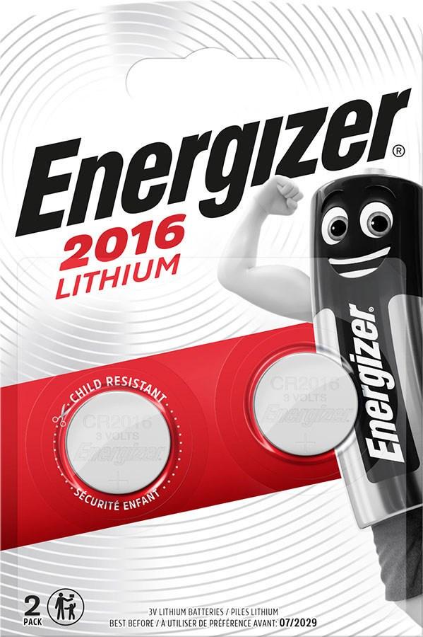 Батарейка Energizer CR2016 Lithium 3v 2 шт.