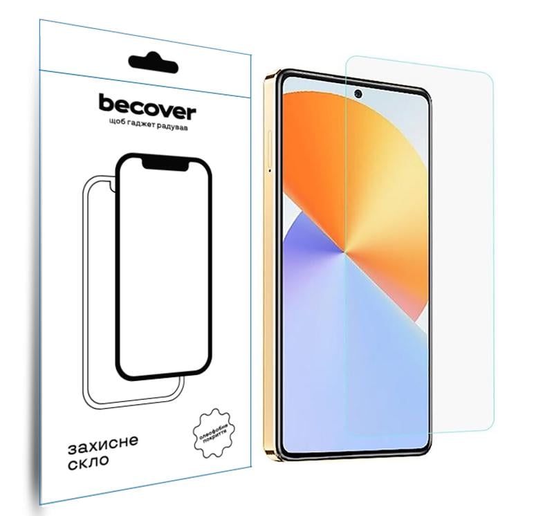 Захисне скло BeCover для Infinix Note 30 Pro NFC X678B 3D Crystal Clear Glass (709725)