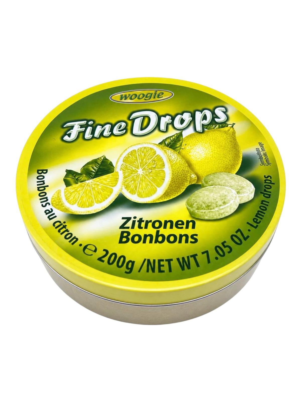 Леденцы Woogie Fine Drops со вкусом лимона 200 г (57100)