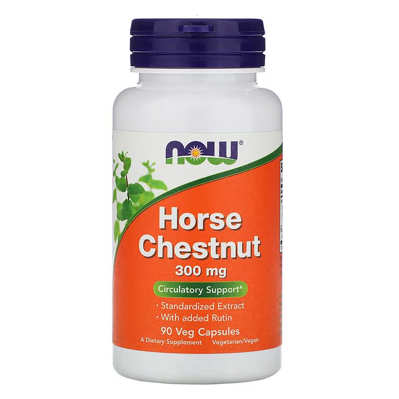 Натуральная добавка Now Foods Horse Chestnut 300 мг 90 капсул