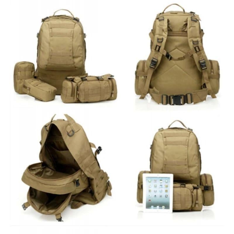 Рюкзак с подсумками 55 л Койот (3434349) - фото 3 Рюкзак с подсумками 55 л Койот (3434349) - фото 3