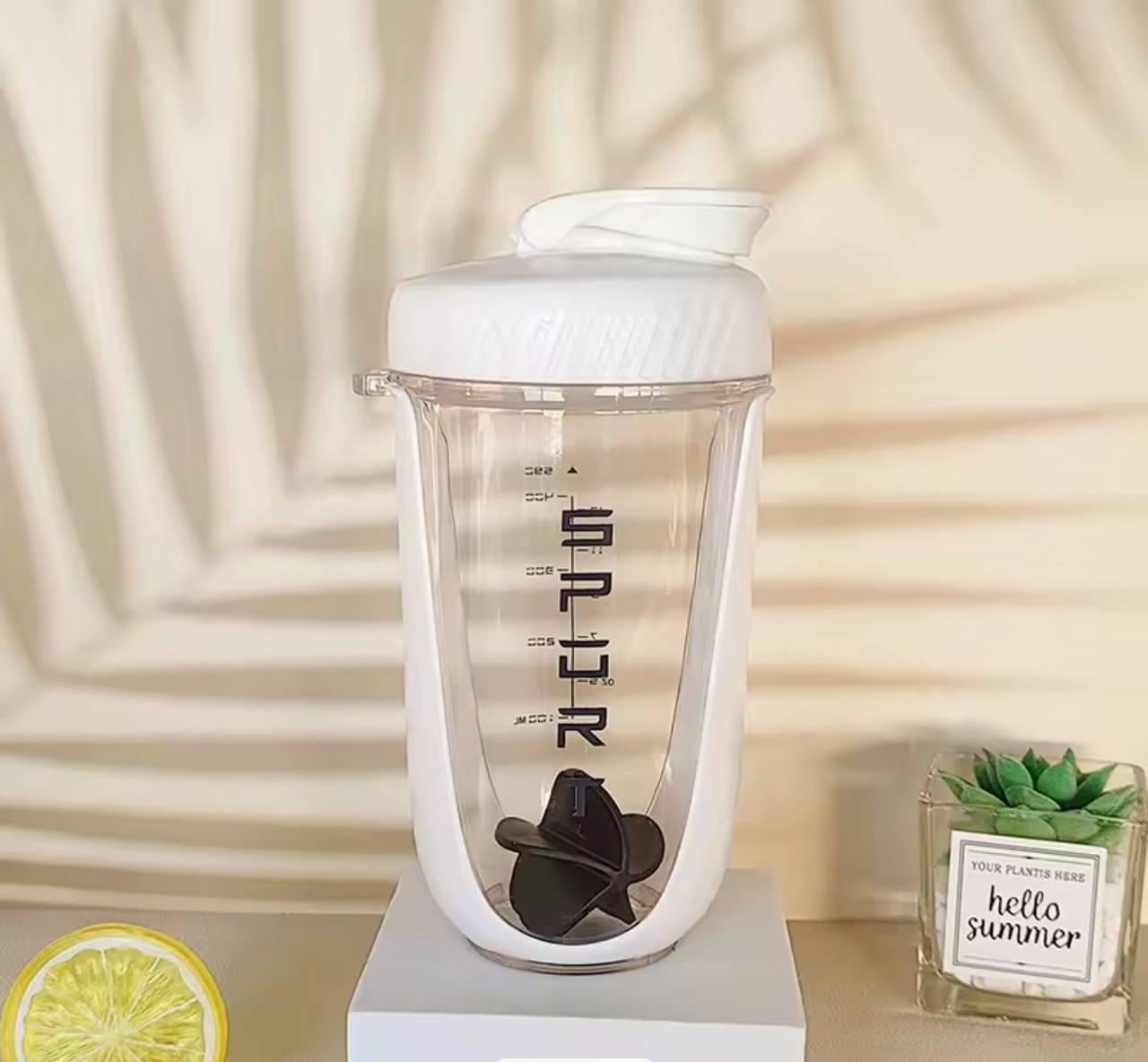 Шейкер экологический из BPA-free материалов 590 мл Белый (2641498433)