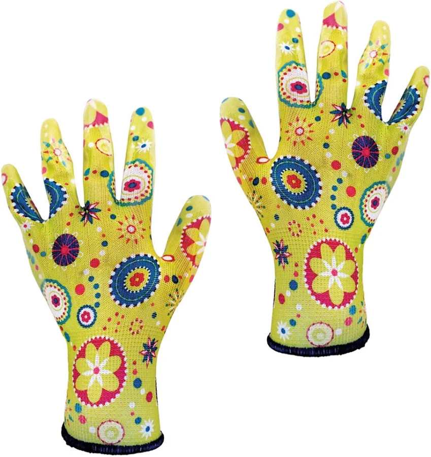 Рукавички Werk робочі з нітриловим покриттям р. 8 Зелений (WE2124)