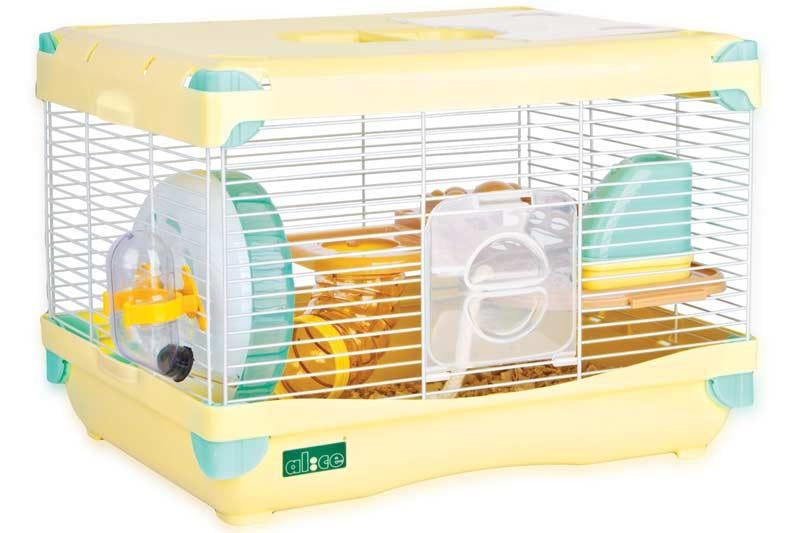 Клетка для грызунов Happet GREMI L K808 Страна приключений 36x27x25 см Желтый (5907708628237)