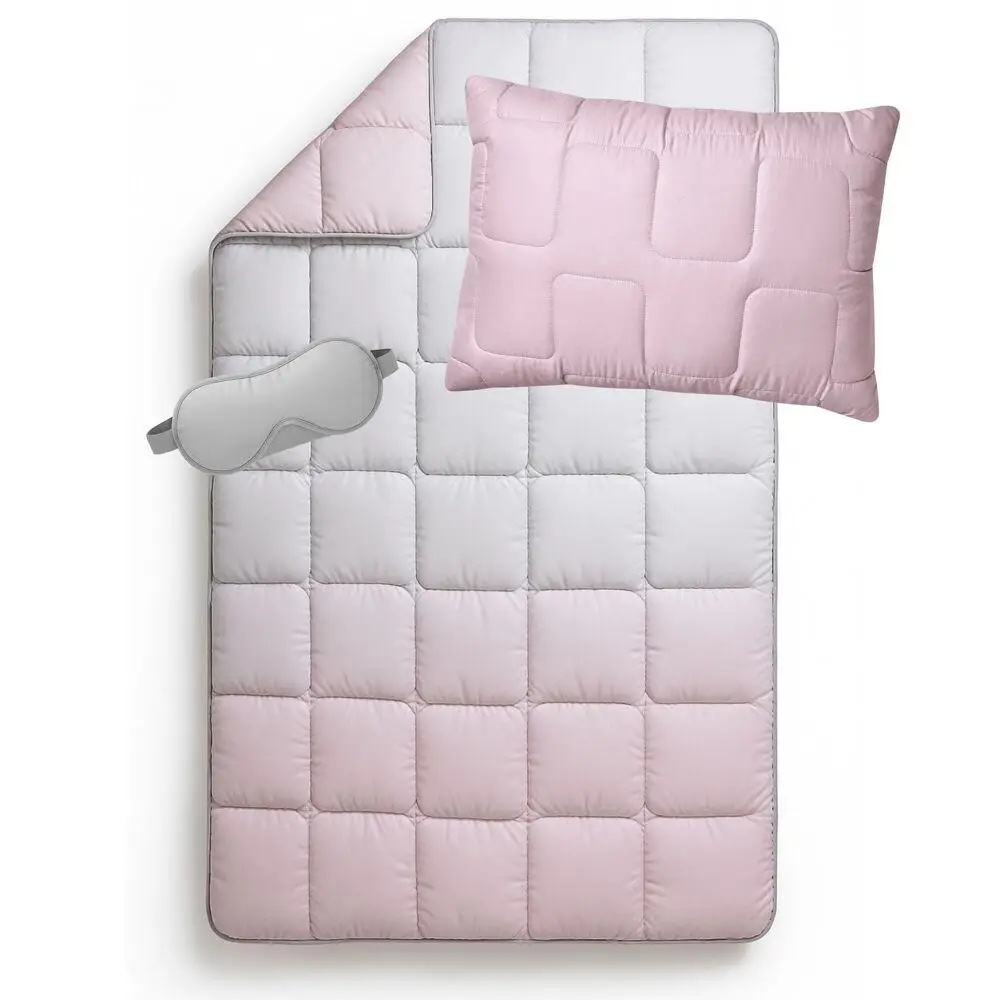 Набор IDEIA WomenTime одеяло 140х210 и подушка 50х70 см антиаллергенный пух с маской для сна (8-6-5152116)