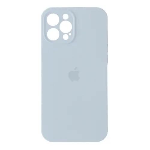 Силиконовый Чехол Накладка Закрытая Камера Silicone Case Full Camera Для iPhone 12 Pro Max Lilac Cream